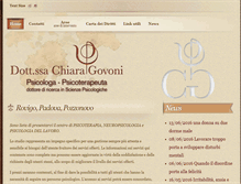 Tablet Screenshot of chiaragovoni.it